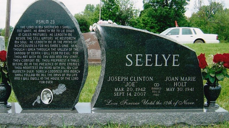Black Monument with Broken Heart