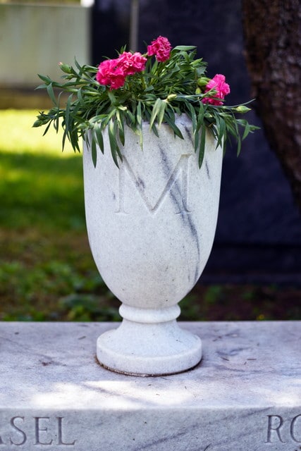 M Front of Beautiful Large Marble Vase